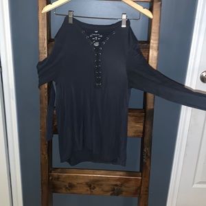 American Eagle soft and sexy tee, size medium, dark blue/grey, make an offer!